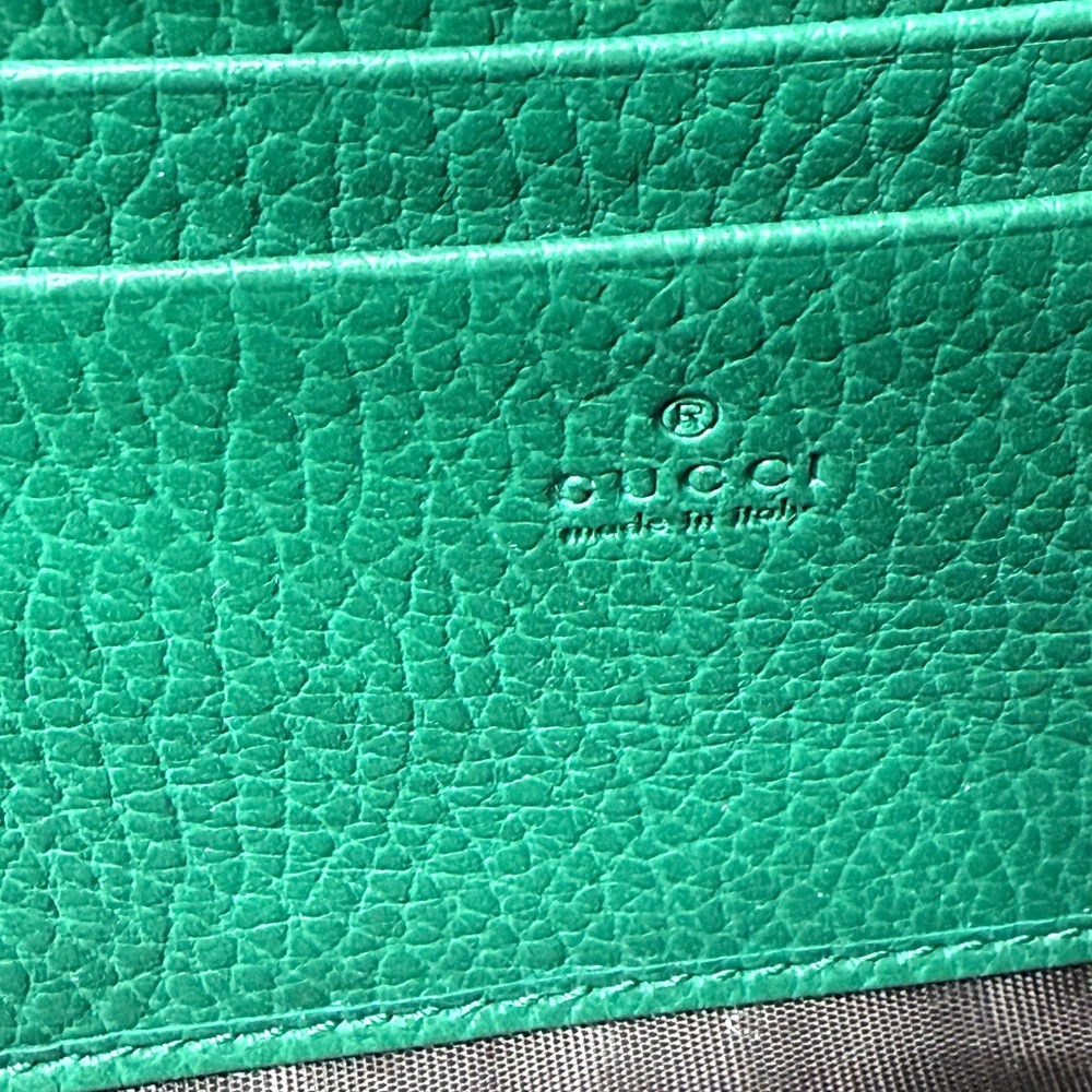 Authentic Gucci Dionysus mini bag emerald green leather silver chain strap - Picture 10 of 16